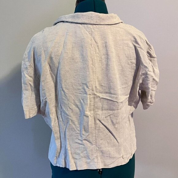Vintage Cropped Button Down Shirt - Picture 2 of 5